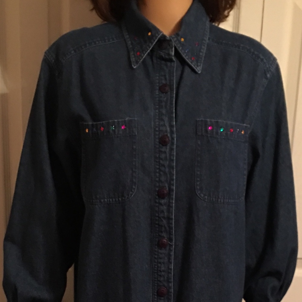 Jean Dress Mid-calf/Ankle Size M